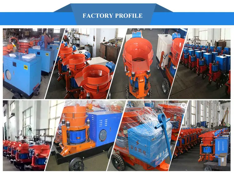 wet rotor shotcrete machine