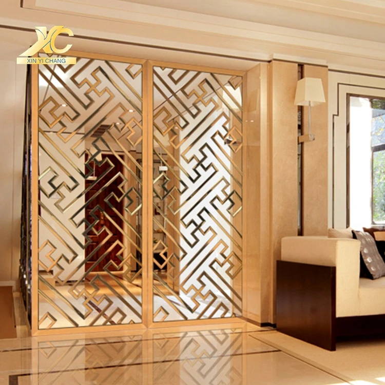 Indoor Metal Floor Art Deco Screens Metal Living Room Dividers