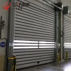 Industrial hard aluminum rapid roll-up high speed spiral door