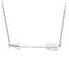Necklaces women 2018 inspirational jewelry 925 sterling silver necklace with arrow pendant