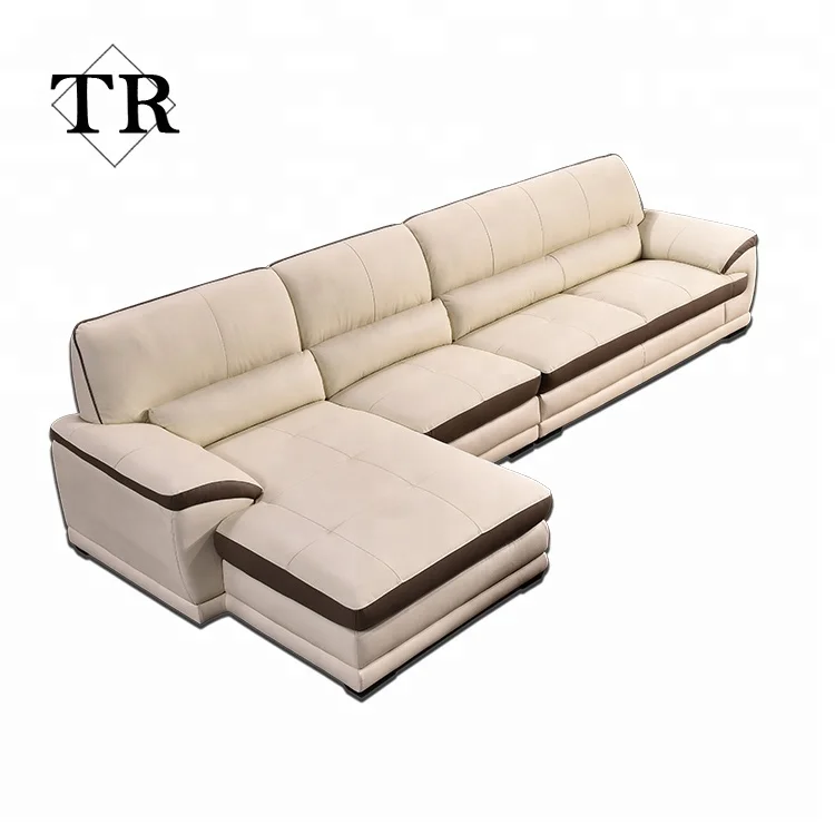 Small Size New Modern Italian Leather L Shaped Sofa View New L