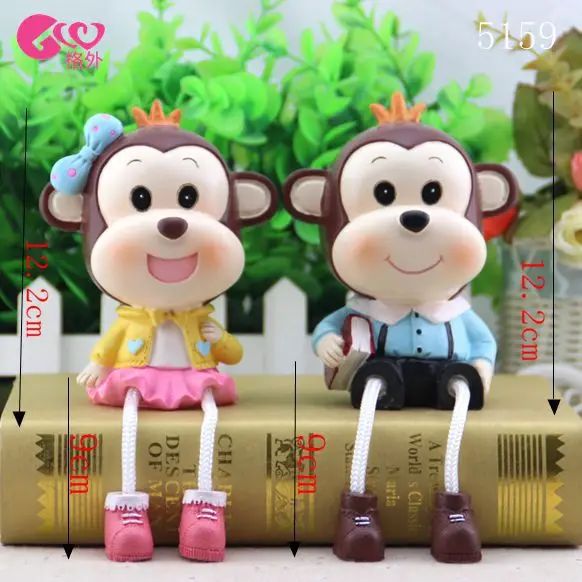 Monkey monkey doll hanging new gifts resin gifts festive ornaments trumpet