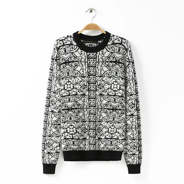 ONTBYB Mens Winter Knitwear Knitted Round Neck Autumn Leisure Pullover Sweaters