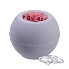 Rings Inside Fancy Purple Epsom Salt Products for Bath Bombs with Toys