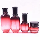 Hotsale Gradient Red color luxury cosmetic packaging for lotions and creams