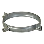 Air duct galvanized pipe clamps with epdm rubber lining