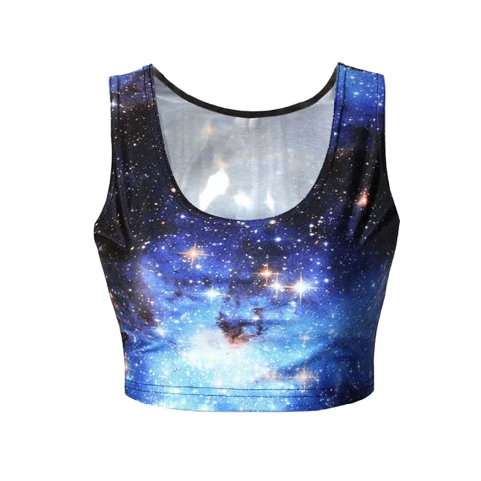 Stylish Sexy 2015 Summer crop top Women Cartoon Tank Tops Sexy Crop Funny Tops Women Clothing Female Vest
