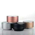New Arrival 2018 Metal Mini Portable Wireless Sound Speaker with Mic TF card FM radio AUX MP3 Music Play