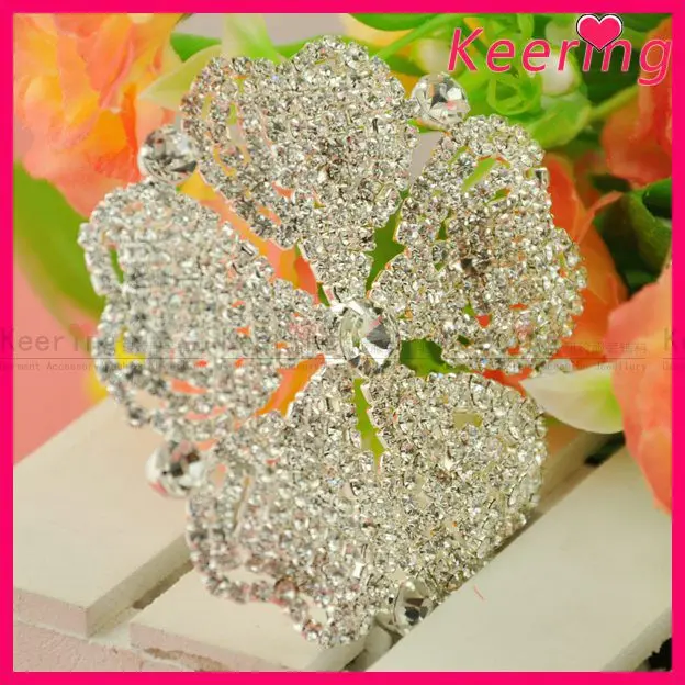 newest design rhinestone and pearl embellishment for bridal WRE-241