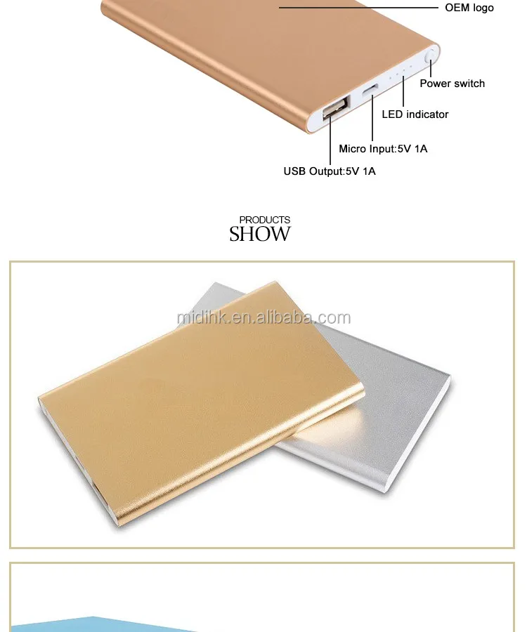 Light Weight Universal Power Banks External Battery Ultra Silm - ANKUX.COM