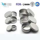 sliver cosmetic aluminium jar/tin/box have many sizes screw jar