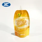 liquid plastic bags soybean milk drink packaging bag for beverage spout pouches baby food