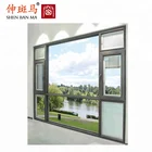 Interior Bi-fold Window Shutter Aluminum Glass Shutter Casement Window with Built-in Manual Shutters