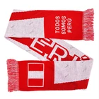 Wholesale Price Low MOQ Custom Knitted Jacquard Fan Scarf