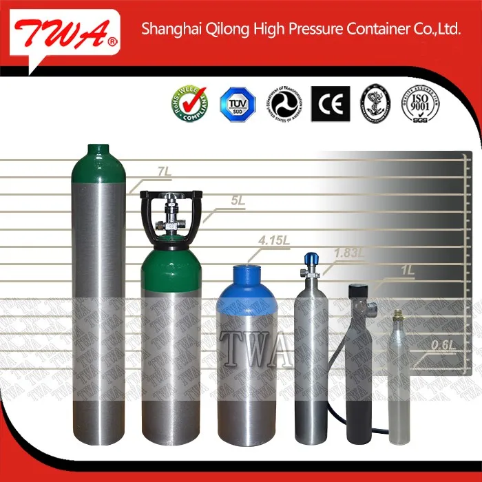 1l,2l,3l,4l,5l,8l,10l,15l Gb/iso/en/dot Permanent High Pressure Co2
