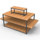 Retail Supermarket Gondola Shelves Display Candy Wooden Shelf
