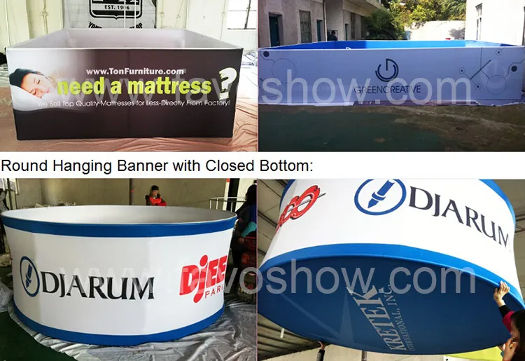 トレードショーの展示吊り下げラウンド記号仕入れ・メーカー・工場