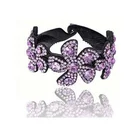 Fashion Diamond Banana Clip Plastic Hair Clip Colorful Crystal Hair Barrette For Women