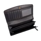 Hasp real leather wallet custom genuine cowhide leather wallet multiple card wallet for women