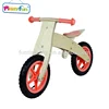 Factory custom eco-friendly wooden balance kids bike for 3-6 year old with DIY sticker