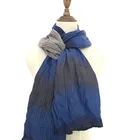 Wholesale organic cotton men's scarf with striated