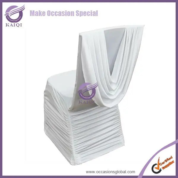 YT09513 white wedding decor wholesale ruched spandex chair covers, View ruched spandex chair