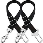 retractable hands free two dual retractable chew proof double ended dog nylon leash car seat belt seatbelt harness