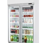 2 glass doors upright glass door fridge cold drink display cooler with CE