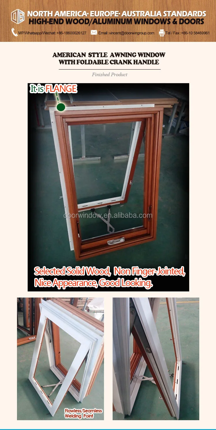 Wholesale price double glazed aluminium awning windows crank out aluminum frame window