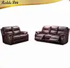 Home furniture royal half genuine leather recliner sofa, recliner single fabric sofa