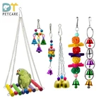 6-piece parrot toy bird toy with small bell