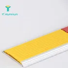 Rubber Insert Aluminium Stair Nosing Stair Tread Covers For Laminate Floor