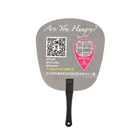 Customized printing advertisement PP plastic hand fan