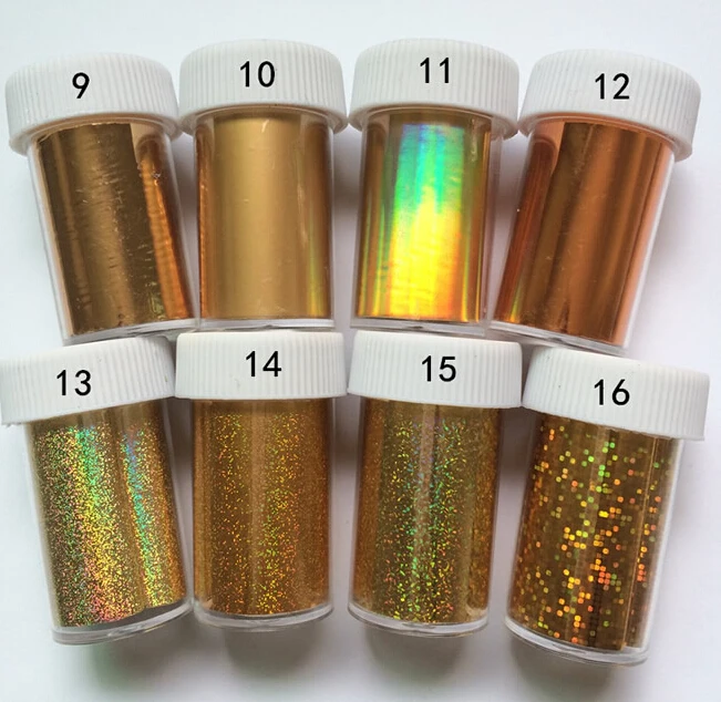Newest Fashion Metallic & Holographic Nail Art Foil/189colors Metallic