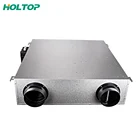 Cross counterflow residential fresh air recovery heat exchanger recuperator units