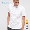 MGOO High Quality Custom 100 Cotton Pique Mens Polo Shirts Short Sleeves White Basic Pockets Polos