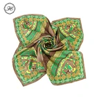 Turkey Custom Screen Printed 100% Silk Twill Scarf