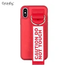 Free Sample Custom Shockproof TPU Hand Strap Phone Cover Case For iPhone 7 Plus