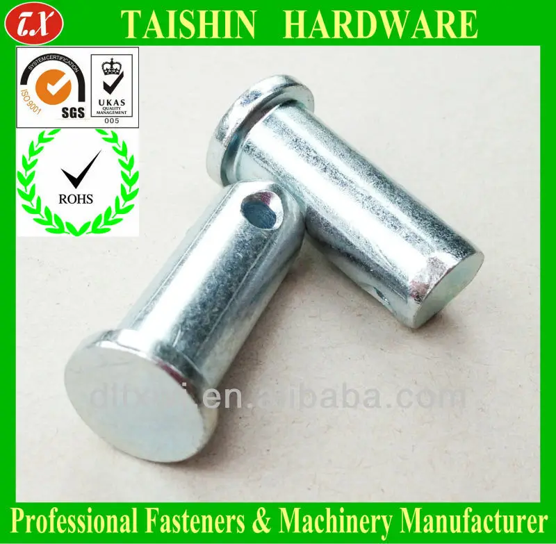 Flat Head Round Clevis Pins With Hole DIN 1444 B, View Clevis Pin With ...