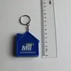 House Shaped Promotional Tape Measure With Keychain