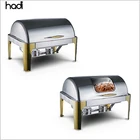 Indian restaurant kitchen equipments 9liter buffet servingelectric heater chafing dish material stainless steel