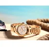 Rose gold Business Mens Chronograph all stainless steel popular Wrist Watches