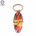 Indonesia Souvenir Metal Keychain Custom Multi Color Bali Surfboard Keyrings
