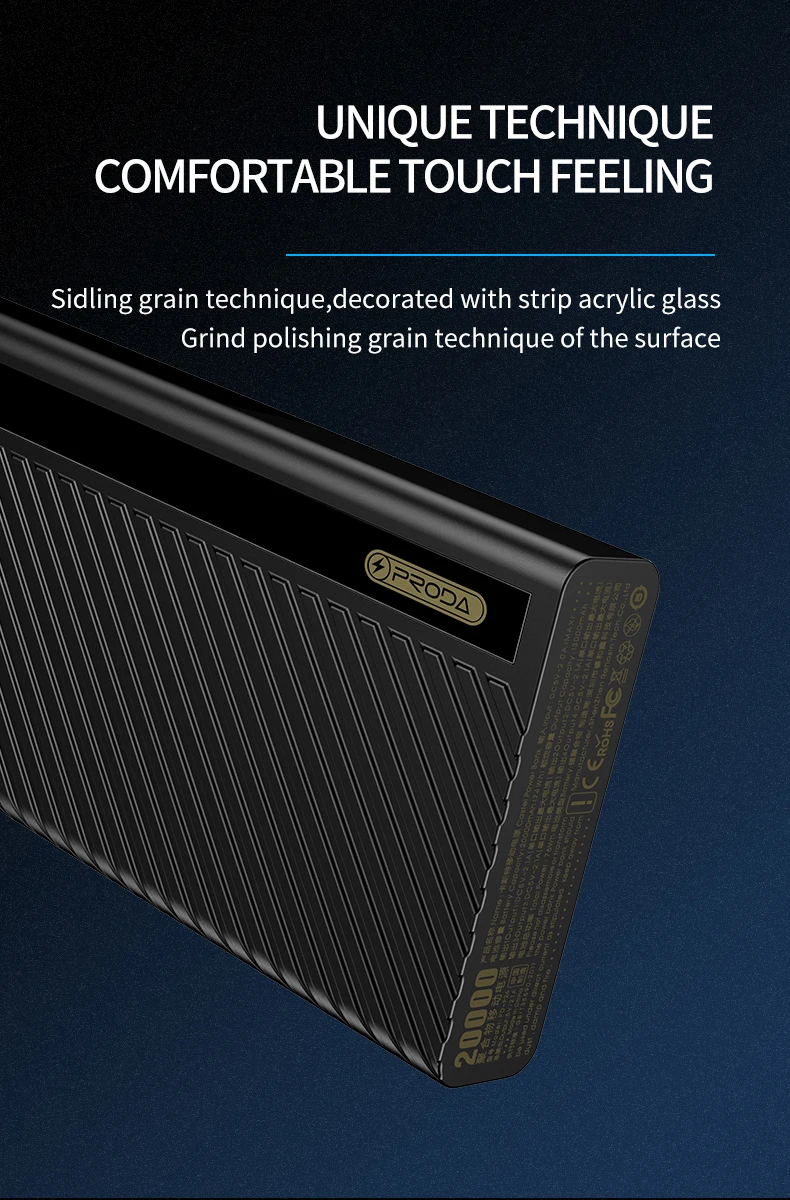 PRODA Universal 2.1A Discharging 3 Input Ports 4 Output Ports Power Bank 20000mah - ANKUX.COM
