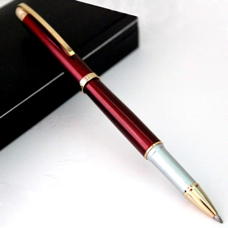 Free Shipping JinHao606 Red Roller ball pen metal ballpoint pen Business & School Supplies Hot+1 Office pen Gift pen