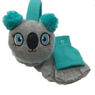 Children's winter earmuffs cute kids winter animal earmuffs and gloves protect ears