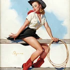 Woman Figure Oil Painting Sexy And Beautiful West Cow Women With Hat Picture