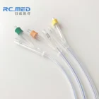 100% medical silicone disposable urethral catheter latex free foley tube