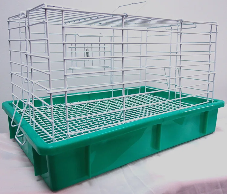 Ucuz lüks istiflenebilir ticari endüstriyel kapalı taşınabilir kolay temiz kullanılan tavşan kafesleri