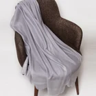 Plain solid color high quality women spring autumn cashmere scarf